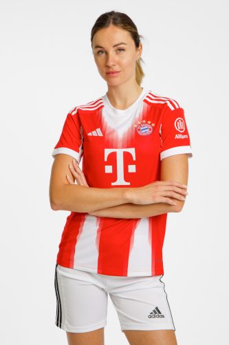 adidas FC Bayern München Home Replica Damen Fussballtrikot 25/26 Rot, Damen, Größe: S