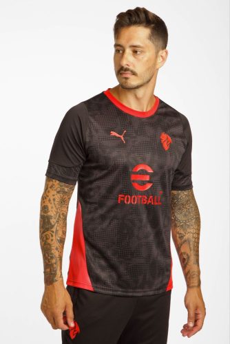 Puma, Puma AC Milan Mesh T-Shirt - Black M Herren