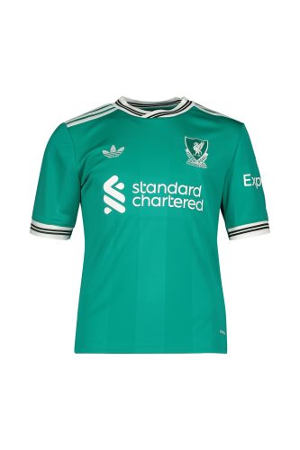 adidas Liverpool FC 3rd Replica Kinder Fussballtrikot 25/26 Grün, , Größe: 128