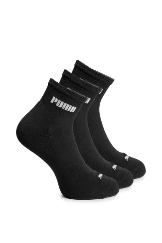 Puma, Puma - Cushioned Quarter Socken, für Damen, Schwarz, Größe 43-46