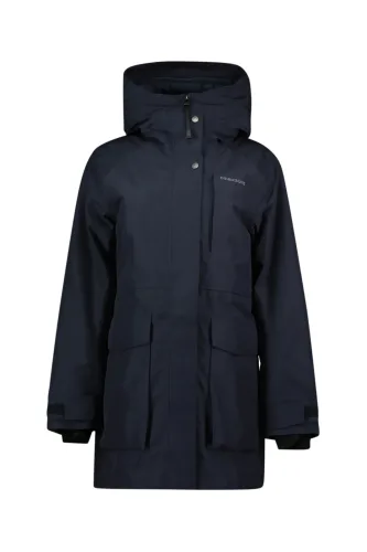 Didriksons Harreit Damen Outdoormantel Blau, Damen, Größe: 38