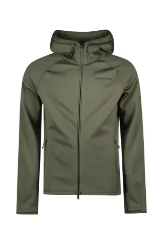 PEAK PERFORMANCE Zip Hood Herren Midlayer Grün, Herren, Größe: L