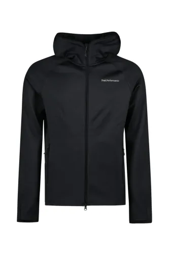 PEAK PERFORMANCE Zip Hood Herren Midlayer Schwarz, Herren, Größe: S