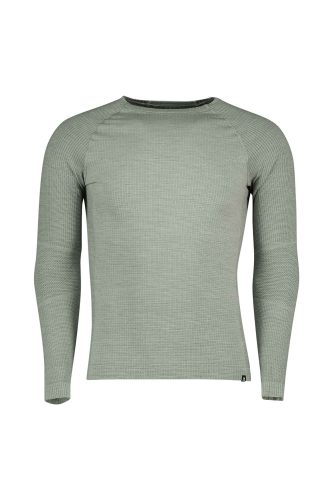 Odlo, ODLO Herren Unterziehsirt Natural Merino 260 1/2 Zip hellgrau | L