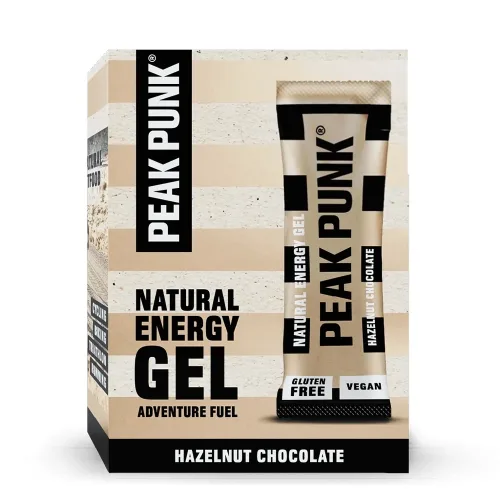 PEAK PUNK, PEAK PUNK Natural Energy Gel Hazelnut Chocolate (12x25g)