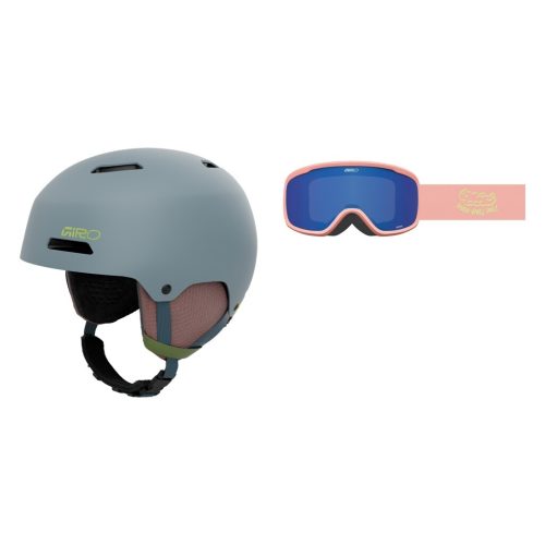 GIRO Crüe Mips Combo Kinder Skihelm + Brille Blau, , Größe: S