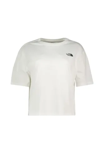 The North Face Evolution Simple Dome Cropped Relaxed Damen T-Shirt Weiss, Damen, Größe: L