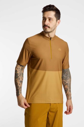 Gonso Adventure Half-Zip Herren Biketrikot Beige, Herren, Größe: M