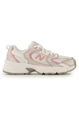 New Balance, New Balance GR530 Sneaker - White + Light Pink + Silver EU37 Kids