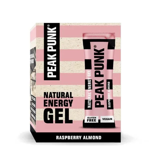 PEAK PUNK, PEAK PUNK Natural Energy Gel Raspberry Almond (12x25g)