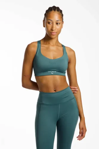 Puma - Sport-BH, W  X Hyrox Pwrmode Bra, M, Grün