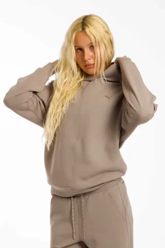 PUMA Cloudspun Damen Hoodie Beige, Damen, Größe: S