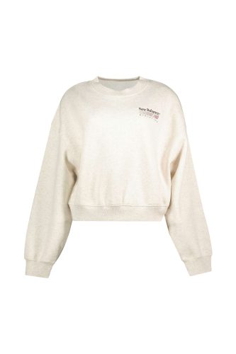 New Balance, New Balance New Balance W Trackside Fleece Crew Damen, weiss, Grösse: S  Damen, weiss, Grösse: S
