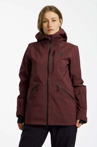 SCOTT Vertic 2L Gore-Tex® Damen Freeridejacke Bordeaux, Damen, Größe: L
