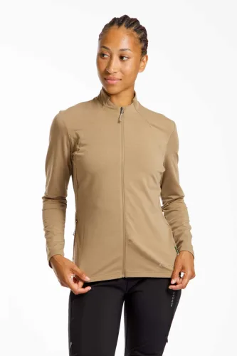 VAUDE Wintry Full-Zip LS Damen Biketrikot Beige, Damen, Größe: 44