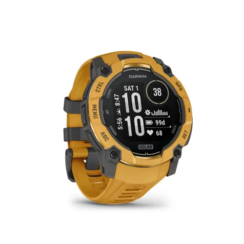Garmin, Garmin Instinct® 3 Solar - 50 mm Grau/Sunburst Garmin Instinct – orange