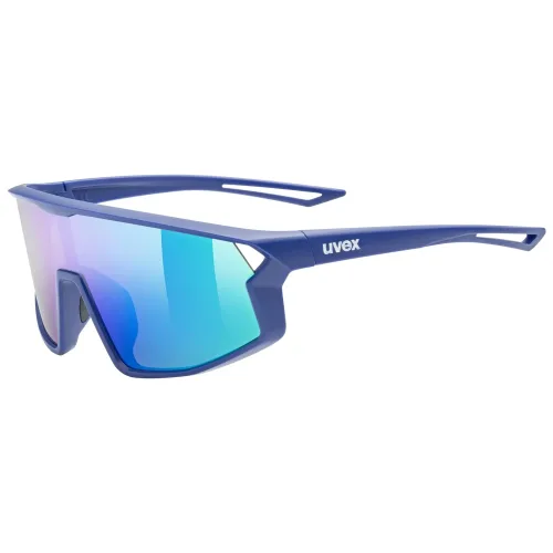 Uvex Sports, Uvex Sports S533076 skyryse jr. Kinder-Sonnenbrille Vollrand Monoscheibe Kunststoff-Gestell, Blau