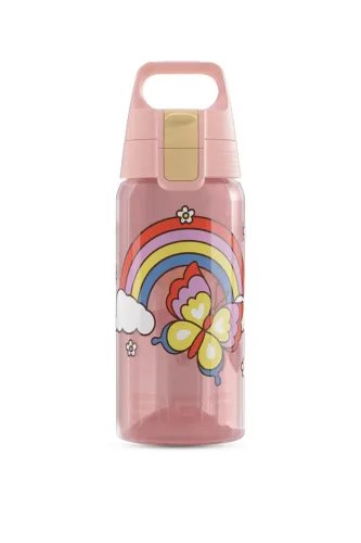 Sigg, Kinder Trinkflasche VIVA ONE Hearts & Horses Rainbow 0.5 L