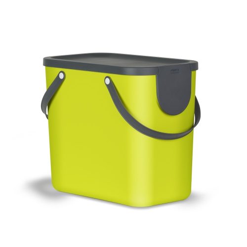 Rotho, Abfalleimer Rotho ALBULA, Recycling-System, 25 l, stapelbar, Kunststoff (BPA-frei), lime grün