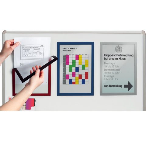 DURABLE, DURABLE Magnetic Duraframe A4 486903 rot 5 St&uuml;ck