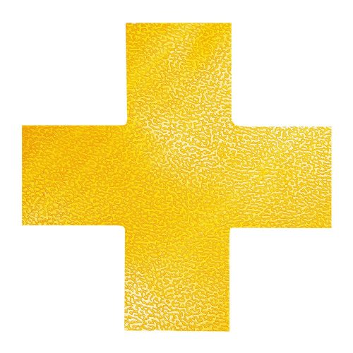DURABLE Bodenmarkierungsaufkleber Kreuz, LxB 150 x 150 mm, Stärke 0,7 mm, 5 Packungen à 10 Aufkleber/VE