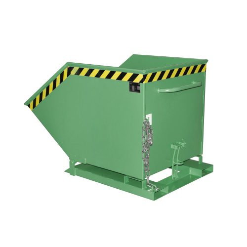 Bauer® Muldenkipper, kastenförmige Mulde, lackiert, Volumen 0,6 m³, RAL 6011 resedagrün