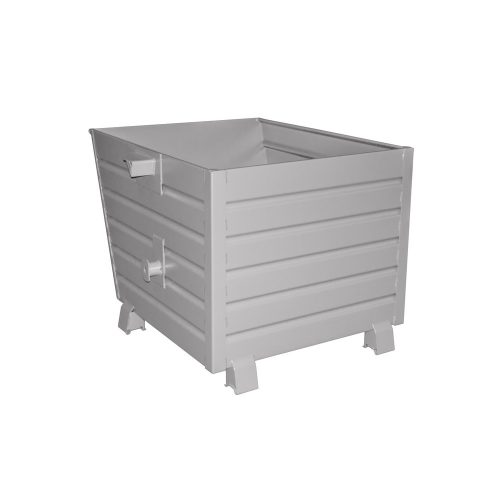 Bauer, Bauer® Stapelbarer Kippbehälter, lackiert, Volumen 0,9 m³, RAL 7005 mausgrau
