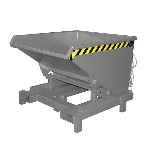 Bauer, Bauer® Schwerlast-Kippbehälter, Tragkraft 4.000 kg, lackiert, Volumen 0,6 m³, RAL 7005 mausgrau
