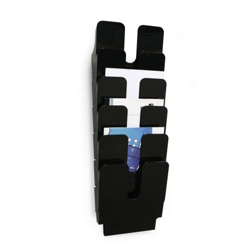 DURABLE, DURABLE Wandprospekthalter FlexiPlus A4 Schwarz 6 Stück