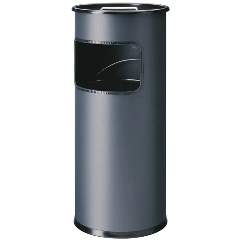 DURABLE, DURABLE Abfalleimer 333058 mit Ascher, 17L, anthrazit