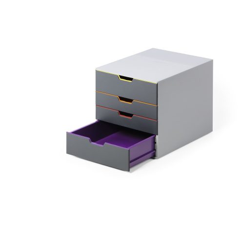 DURABLE, DURABLE Schubladenbox VARICOLOR 760427 4 Schubladen, color