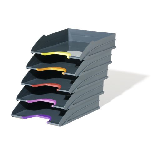 DURABLE, DURABLE Briefkorb-Set Varicolor -C4 7705/57 grau/anthrazit, 5-teilig