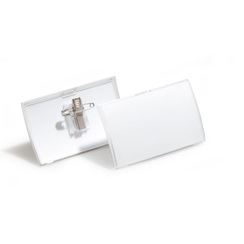 DURABLE, DURABLE Namensschild Click Fold 8211/19 m.Kombiklemme, 40x75mm 25Stk.