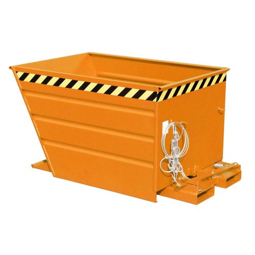 Bauer® Kippbehälter Typ VG, Volumen 0,9 m³, RAL 2000 gelborange
