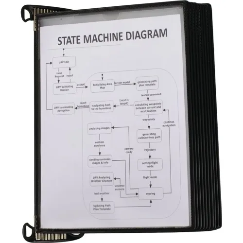 T-DISPLAY, T-DISPLAY Wandelement Tarifold PRO A4 6920303 schwarz, PP 10 Tafeln