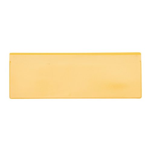 kaiserkraft, kaiserkraft Etikettentaschen, VE 50 Stk, mit Magnetstreifen, BxH 220 x 80 mm, VDA, gelb