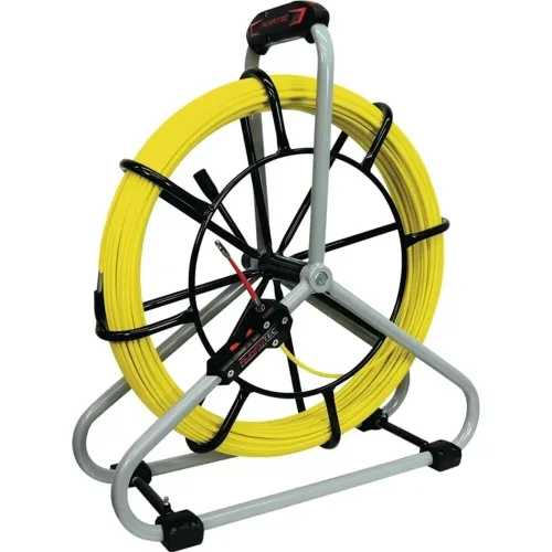 RUNPOTEC, Glasfaserstab Profiset Band-L.80m Biege-R.168mm Kabel-D.6mm