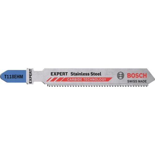 Bosch Accessories, Bosch Accessories 2608900562 EXPERT ?Stainless Steel? T 118 EHM Stichsägeblatt, 3 Stück 3 St.