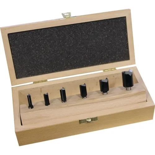 FISCH-TOOLS, Nutfräsersatz 973CT06A04 HM Schaft-D.8mm 6-tlg.