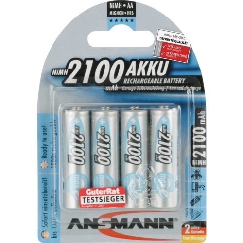 ANSMANN, Ansmann maxE HR06 Mignon (AA)-Akku NiMH 2100 mAh 1.2 V 4 St.