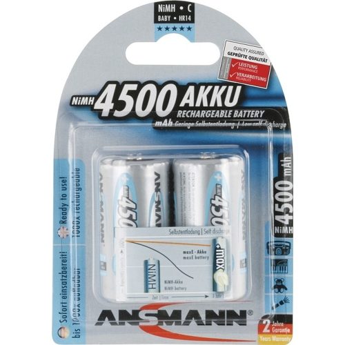 ANSMANN, Ansmann maxE HR14 Baby (C)-Akku NiMH 4500 mAh 1.2 V 2 St.
