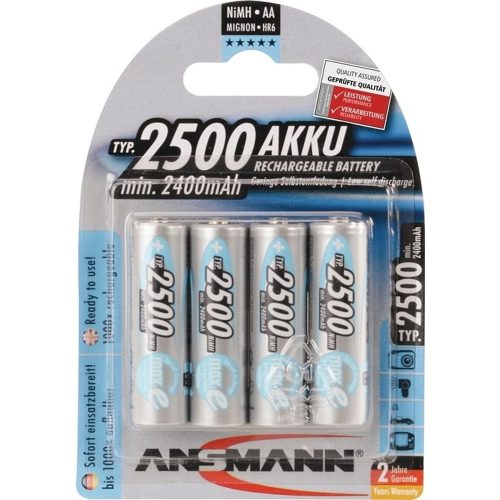 ANSMANN, Ansmann maxE HR06 Mignon (AA)-Akku NiMH 2500 mAh 1.2 V 4 St.
