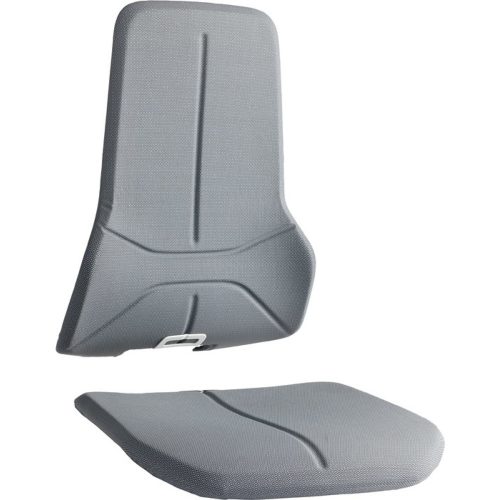 bimos, bimos Wechselpolster, passend für Sitz und Rückenlehne, Supertec-Gewebe grau