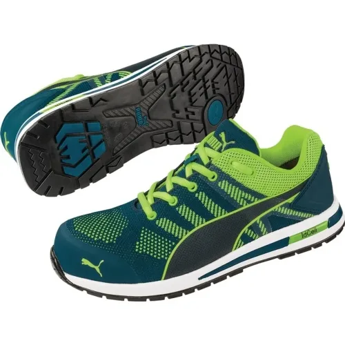 Puma, Puma - Sicherheitsschuh Elevate Knit Green Low S1P ESD HRO SRC, für Damen, Multicolor, Größe 42
