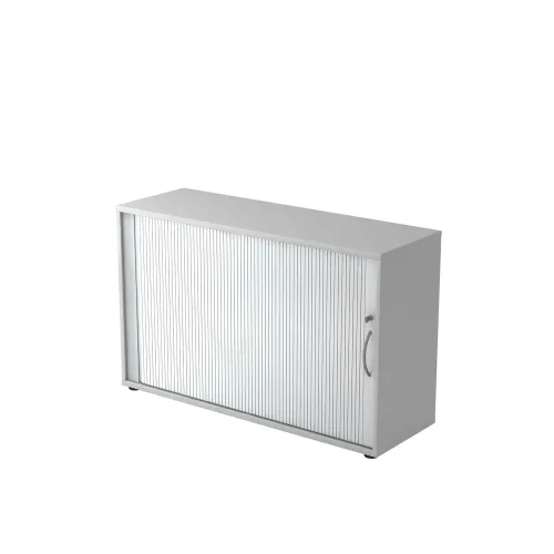 LIVIQUE, Aktenschrank Office Silber/Grau Kunststoff 120 cm 40 cm 74.8 cm - Farbe: silber, grau - Material: Holzwerkstoff, Kunststoff - Aktenschrank