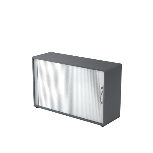 LIVIQUE, Aktenschrank Office Silber/Grau Kunststoff 120 cm 40 cm 74.8 cm - Farbe: Silber, Graphit - Material: Holzwerkstoff, Kunststoff - Aktenschrank