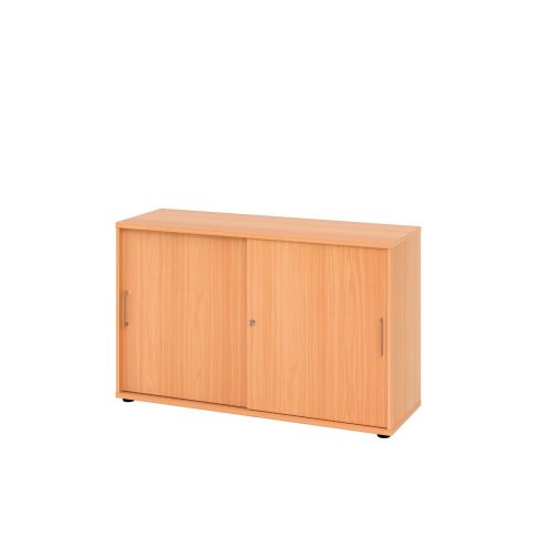 LIVIQUE, Aktenschrank Office Braun Holz 120 cm 40 cm 74.8 cm - Farbe: buche - Material: Holzwerkstoff - Aktenschrank