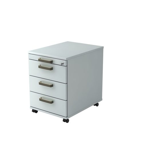 Hammerbacher, Hammerbacher Rollcontainer AC30 Lichtgrau 428 x 580 x 590 mm
