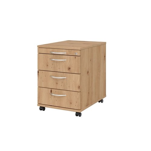 Hammerbacher Rollcontainer 58cm, 3Schübe, Schloss BM Grap./A