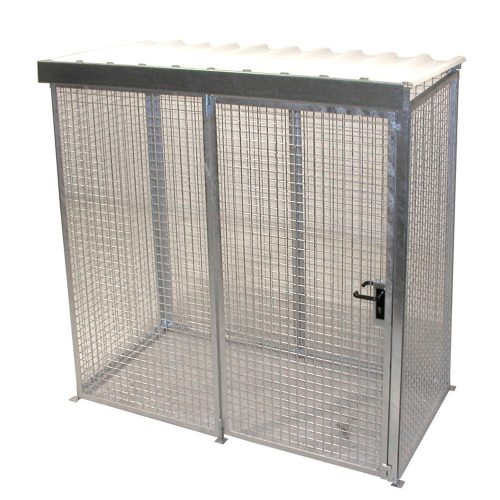 Bauer, Gasflaschen-Container für 32 Flaschen, mit Dach